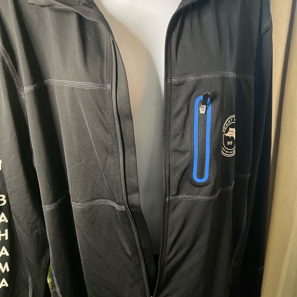 TOMMY BAHAMA Island Active Kala beach Full Zip Spell Out UPF 30 Size Medium - Picture 4 of 7